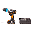 Дрель-шуруповерт  WORX AiDrill WX178, 20V, щеточная, с АКБ 2 А/ч и ЗУ + кейс