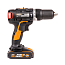 Дрель-шуруповерт  WORX WX367.1, 20V, ударная, бесщеточная, с 2xАКБ 2 А/ч и ЗУ + алюминиевый кейс с набором оснастки (158 предметов)