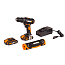 Дрель-шуруповерт Worx WX370, 20V, ударная, щеточная, c 2xАКБ 2 А/ч и ЗУ 2А