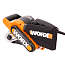 Ленточная шлифмашина электрическая WORX WX661.1, 220V, 950 Вт, щеточная