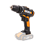 Дрель-шуруповерт  WORX WX101.9, 20V, щеточная, без АКБ и ЗУ