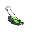 Газонокосилка Greenworks GD24LM33K4, 24V, 33 см, бесщеточная, с АКБ 4 А/ч и ЗУ