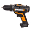 Дрель-шуруповерт  WORX WX101.9, 20V, щеточная, без АКБ и ЗУ