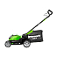 Газонокосилка Greenworks G40LM41K4, 40V, 40 см, щеточная, c АКБ 4 А/ч и ЗУ