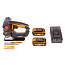 Лобзик-сабельная пила  WORX Axis WX550.1, 20V, щеточный, с 2xАКБ 2 А/ч и ЗУ + кейс