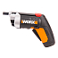 Отвертка  WORX WX252, 4V, щеточная, с ЗУ + набор бит (10 шт.)
