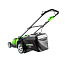 Газонокосилка Greenworks G40LM49DBK4 TwinForce, 40V, 49 см, щеточная, c АКБ 4 /ч и ЗУ