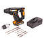 Перфоратор  WORX WX394.3, 1,5 Дж, 20V, бесщеточный, с АКБ 2 А/ч и ЗУ + кейс