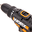 Дрель-шуруповерт  Worx WX101.1, 20V, щеточная, с 2xАКБ 2 А/ч и ЗУ + кейс