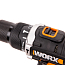 Дрель-шуруповерт  WORX WX373, 20V, ударная, бесщеточная, с 2xАКБ 2 А/ч и ЗУ + кейс