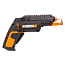 Отвертка  WORX WX255, 4V, щеточная, с ЗУ + набор бит (6 шт.)