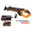 Пила сабельная  WORX WX508, 20V, щеточная, с АКБ 2 А/ч и ЗУ + сумка