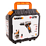 Шуруповерт  WORX WX128.3 12V, щеточный, с 2xАКБ 2 А/ч и ЗУ + кейс