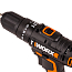 Дрель-шуруповерт Worx WX370, 20V, ударная, щеточная, c 2xАКБ 2 А/ч и ЗУ 2А