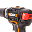 Дрель-шуруповерт  WORX WX367, 20V, ударная, бесщеточная, с 2xАКБ 2 А/ч и ЗУ + кейс
