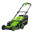 Газонокосилка Greenworks GD24X2LM411K5, 48V, 41 см, с АКБ 2x5 А/ч и ЗУ 2А