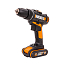 Дрель-шуруповерт  Worx WX101.1, 20V, щеточная, с 2xАКБ 2 А/ч и ЗУ + кейс