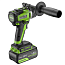 Дрель-шуруповерт Greenworks GD24DD140, 24V, ударная, бесщеточная, 4х2 А/ч АКБ и 2А ЗУ