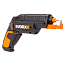 Отвертка  WORX WX255, 4V, щеточная, с ЗУ + набор бит (6 шт.)