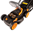 Газонокосилка WORX WG779E.1, 40V, 34 см, щеточная, с 2xАКБ 4 А/ч и двойным ЗУ