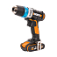 Дрель-шуруповерт  WORX AiDrill WX178, 20V, щеточная, с АКБ 2 А/ч и ЗУ + кейс