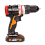 Дрель-шуруповерт  WORX WX354, 20V, ударная, бесщеточная, с 2xАКБ 2 А/ч и ЗУ + кейс