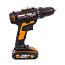 Дрель-шуруповерт  Worx WX101, 20V, щеточная, с 2xАКБ 2 А/ч и ЗУ + сумка и коробка
