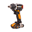 Гайковерт  WORX WX279, 20V, бесщеточный, с 2xАКБ 2 А/ч и ЗУ + кейс
