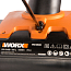Снегоуборщик электрический WORX WG450E, 220V, 1600 Вт, 46 см, щеточный