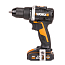Дрель-шуруповерт  WORX WX102, 20V, бесщеточная, с 2xАКБ 2 А/ч и ЗУ + кейс