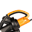 Воздуходув-пылесос электрический WORX WG505E, 220V, 3000 Вт, щеточный