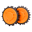 Комплект колес WORX для Landroid для лучшего сцепления с газоном (2 шт.)