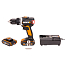 Дрель-шуруповерт  WORX WX175, 20V, бесщеточная, с 2xАКБ 2 А/ч и ЗУ + кейс