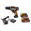 Дрель-шуруповерт  Worx WX101.1, 20V, щеточная, с 2xАКБ 2 А/ч и ЗУ + кейс