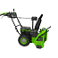 Снегоуборщик Greenworks GD82ST56K5, 82V, 61 см, бесщеточный, с 3xАКБ 5 А/ч и ЗУ
