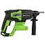 Перфоратор Greenworks GD24SDS2K4,  2 ДЖ, 24V, c 1хАКБ 4 Ач и ЗУ в сумке