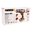 Дрель-шуруповерт  WORX WX371.3, 20V, ударная, щеточная, с 2xАКБ 2 А/ч и ЗУ + сумка