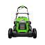 Газонокосилка Greenworks GD40LM411K2, 40V, 41 см, с АКБ 2 А/ч и ЗУ 2А