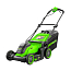 Газонокосилка Greenworks GD40LM411K2, 40V, 41 см, с АКБ 2 А/ч и ЗУ 2А