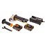 Угловая шлифмашина  WORX WX800, 20V, 115 мм, щеточная, с 2xАКБ 2 А/ч и ЗУ + кейс