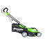 Газонокосилка Greenworks GLM1241, 220V, 1200 Вт, 40 см, щеточная