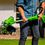 Триммер  Greenworks G24LT28K4, 24V, 28 см, щеточный, с АКБ 4 А/ч и ЗУ