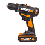 Дрель-шуруповерт  WORX WX101.2, 20V, щеточная, с АКБ 2 А/ч и ЗУ + кейс