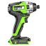 Винтоверт ударный Greenworks GD24ID3, 24V, бесщеточный, 4 А/ч АКБ и ЗУ