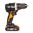 Дрель-шуруповерт  WORX WX102, 20V, бесщеточная, с 2xАКБ 2 А/ч и ЗУ + кейс