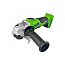 Угловая шлифовальная машина, аккумуляторная Greenworks GD24AG, 24V,  бесщеточная c 1хАКБ 2 Ач и ЗУ