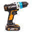 Дрель-шуруповерт  WORX AiDrill WX178.1, 20V, щеточная, с 2xАКБ 2 А/ч и ЗУ + кейс