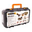 Угловая шлифмашина  WORX WX803, 20V, 125 мм, щеточная, с 2xАКБ (2 А/ч и 4 А/ч) и ЗУ + кейс