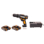 Дрель-шуруповерт  WORX WX371.1, 20V, ударная, щеточная, с 2xАКБ 2 А/ч и ЗУ + кейс