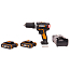 Дрель-шуруповерт  WORX WX367, 20V, ударная, бесщеточная, с 2xАКБ 2 А/ч и ЗУ + кейс
